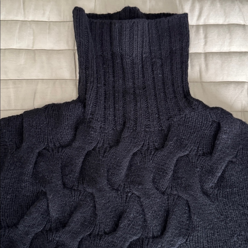 ✨ BARNEYS NEW YORK Black Wool Turtleneck Sweater ✨